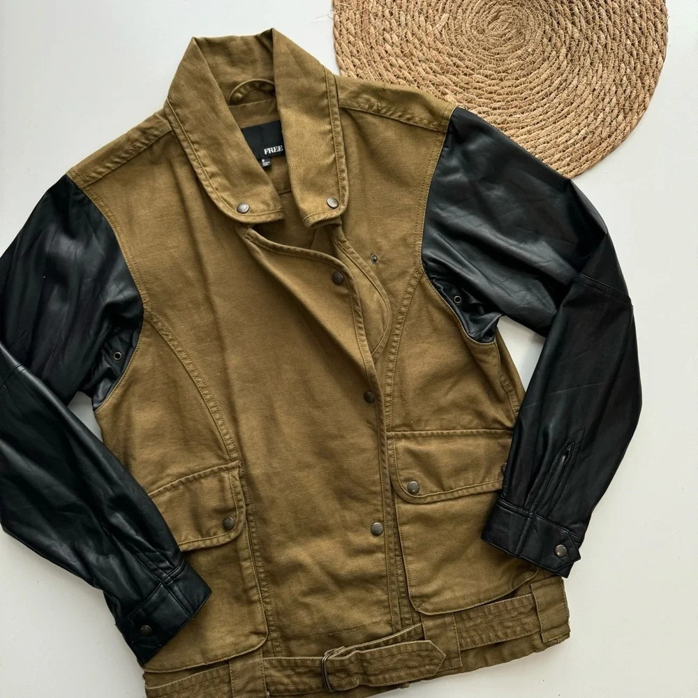 ARITZIA WILFRED FREE‎ Rayder Olive Green Linen Jacket Small - Picture 2 of 10